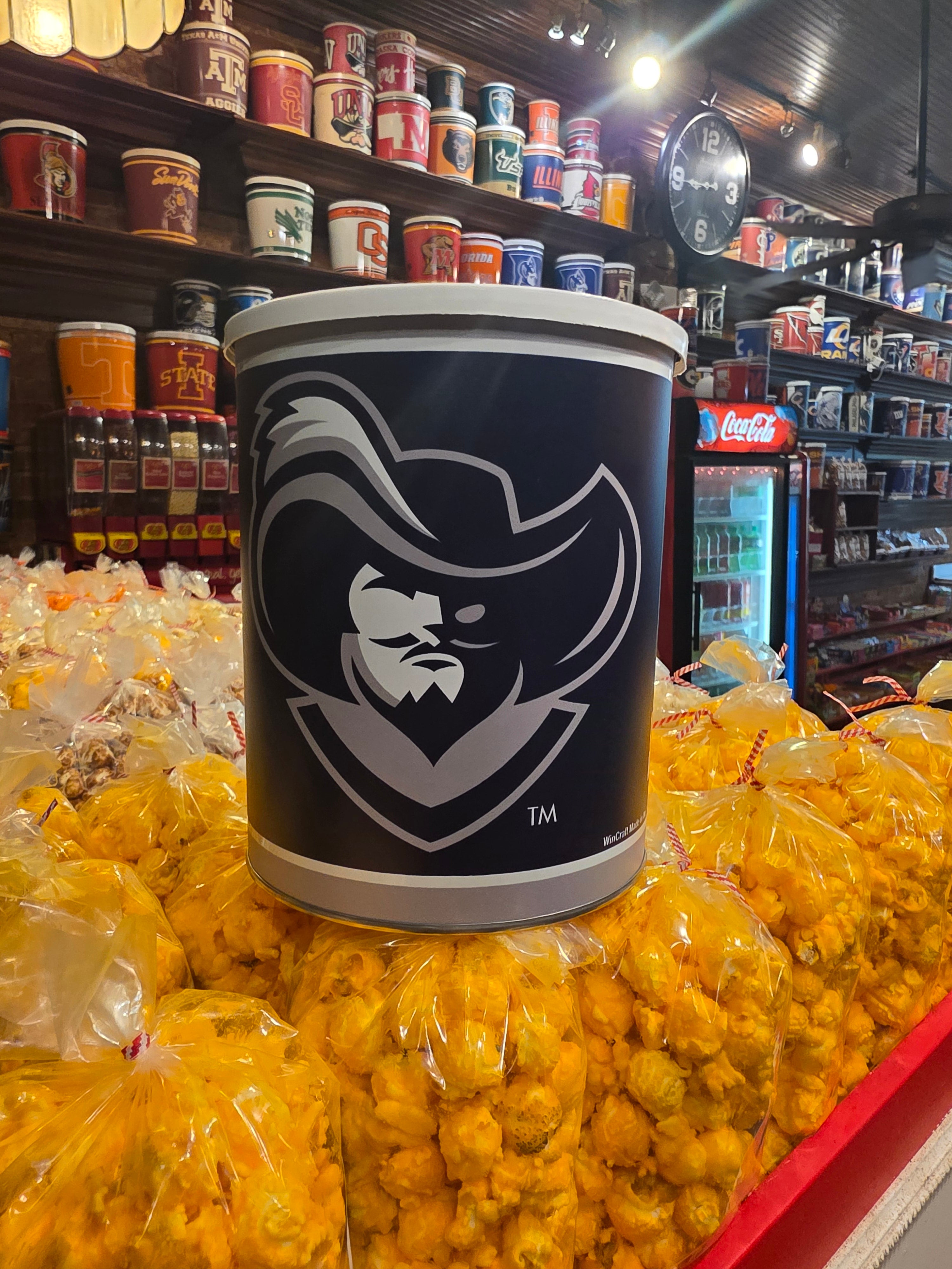 1 Gallon Xavier University Popcorn Tin